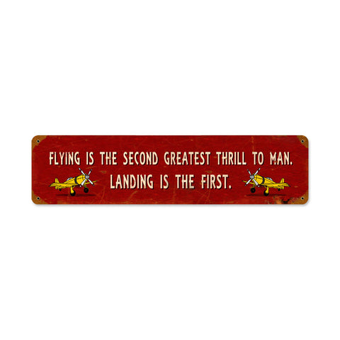 Greatest Thrill Vintage Sign Metal Sign