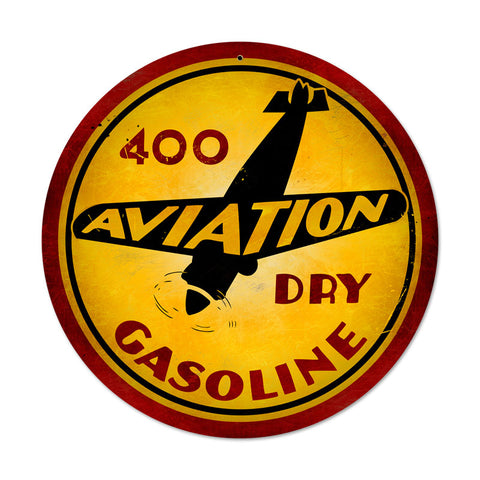 Aviation Gasoline Vintage Sign Metal Sign