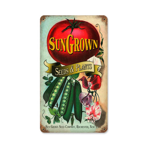 Sun-Grown-Seeds-Vintage-Sign-Metal-Sign