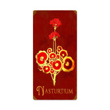 Nasturtium Vintage Sign Metal Sign