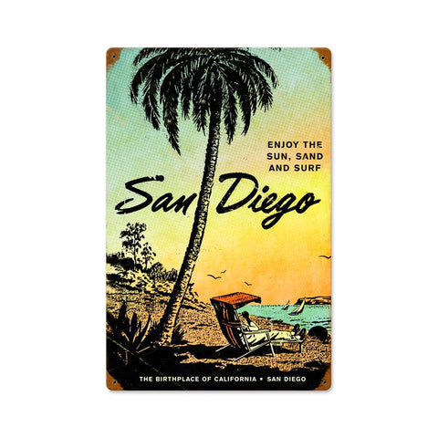 San Diego Vintage Sign Metal Sign