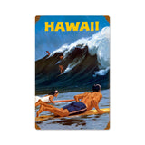 Hawaii Wave Vintage Sign Metal Sign