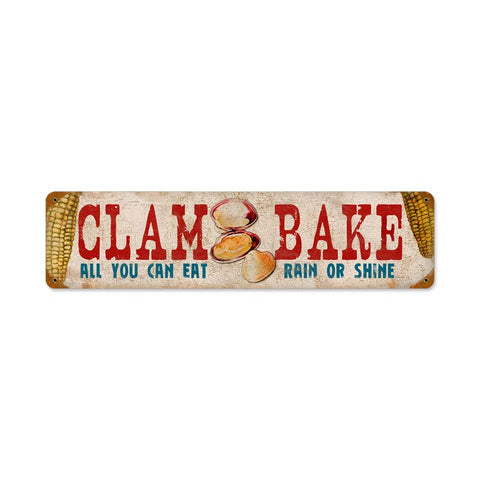 Clam Bake Vintage Sign Metal Sign