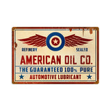 American Oil Co Vintage Sign Metal Sign