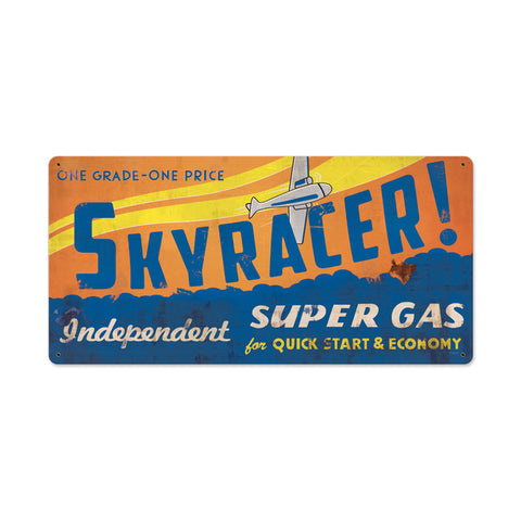 Sky Racer Vintage Sign Metal Sign