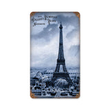 Eiffel Tower Vintage Sign Metal Sign