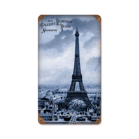 Eiffel Tower Vintage Sign Metal Sign