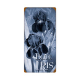 Blue Irises Vintage Sign Metal Sign