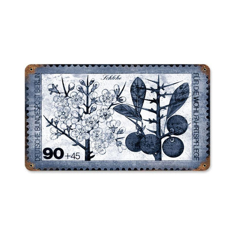 Berlin Blueberry Vintage Sign Metal Sign