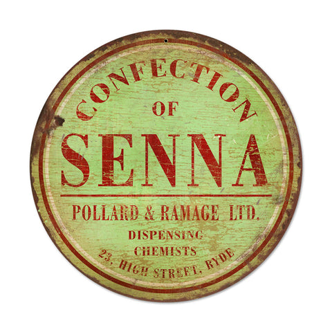 Connection Of Senna Vintage Sign Metal Sign