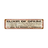 Elixer Of Opium Vintage Sign Metal Sign