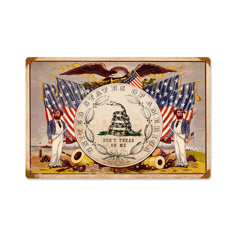 Don'T-Tread-Flags-Vintage-Sign-Metal-Sign