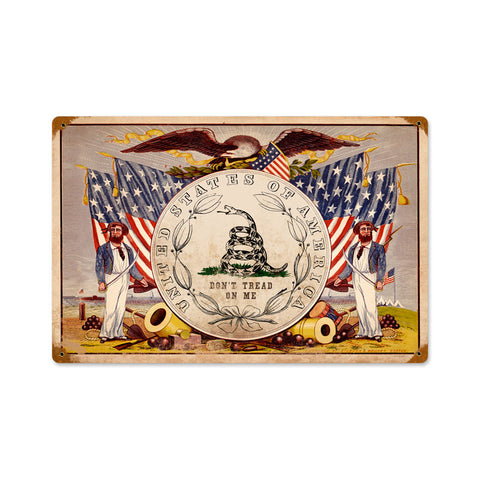 Don'T Tread Flags Vintage Sign Metal Sign
