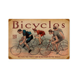 Bicycles Vintage Sign Metal Sign