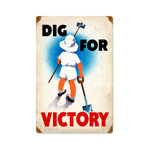 Dig-Victory-Vintage-Sign-Metal-Sign
