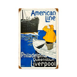 American Line Vintage Sign Metal Sign