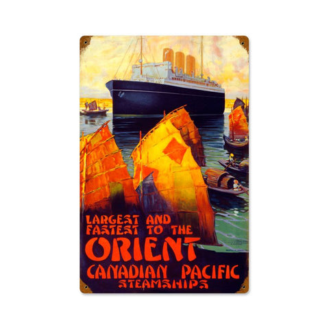 Orient Canadian Pacific Vintage Sign Metal Sign