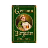 German Biergarten Vintage Sign Metal Sign