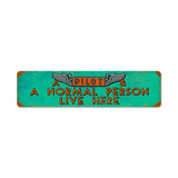 Pilot And Normal Person Vintage Sign Metal Sign