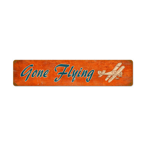 Gone-Flying-Vintage-Sign-Metal-Sign