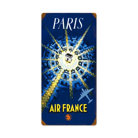 Paris Air France Vintage Sign Metal Sign