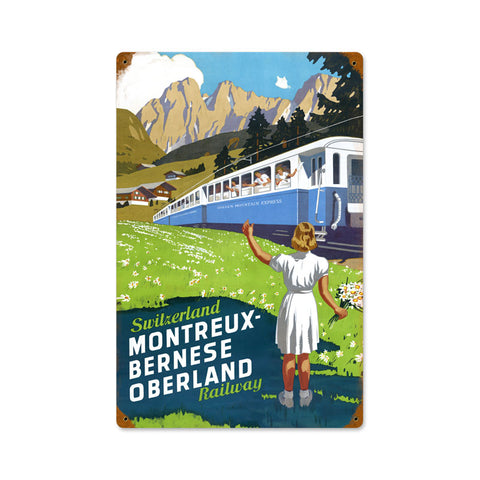 Switzerland Railway Vintage Sign Metal Sign