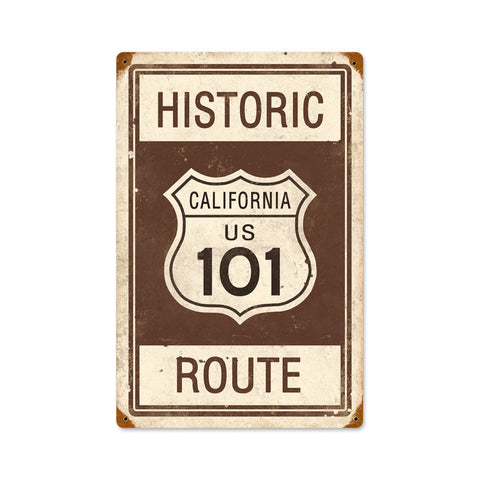 Historic-Route-101-Vintage-Sign-Metal-Sign