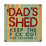 Dad Shed Vintage Sign Metal Sign