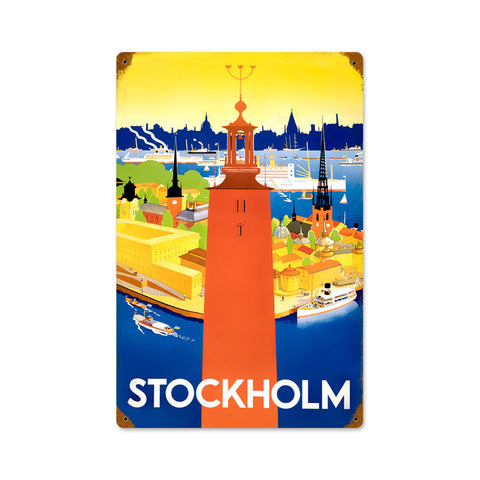 Stockholm-Travel-Vintage-Sign-Metal-Sign