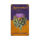 Artichokes Vintage Sign Metal Sign