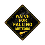 Falling Meteors Vintage Sign Metal Sign