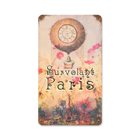 Paris Vintage Sign Metal Sign