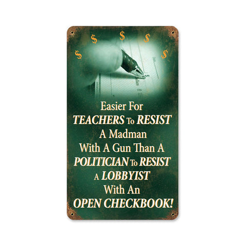 Teachers-Vs-Politicians-Vintage-Sign-Metal-Sign