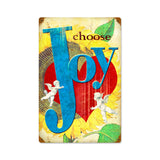 I Choose Joy Vintage Sign Metal Sign