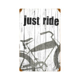 Just Ride Vintage Sign Metal Sign