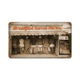 Breakfast All Day Vintage Sign Metal Sign