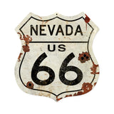 Nevada US 66 Shield Plasma Vintage Sign Metal Sign