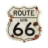 Route US 66 Shield Vintage Sign Vintage Sign Metal Sign