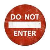 Do Not Enter Vintage Sign Metal Sign