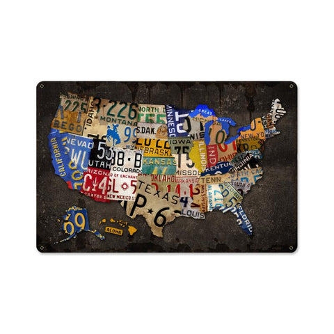 License-Plate-USa-Board-Vintage-Sign-Metal-Sign