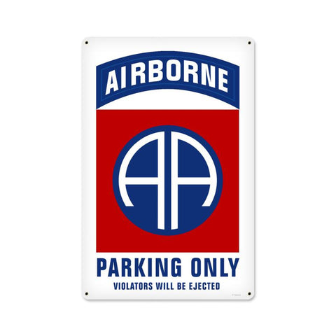 82Nd-Airborne-Parking-Vintage-Sign-Metal-Sign
