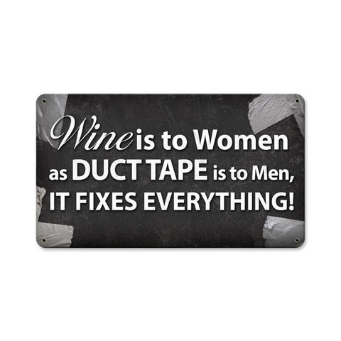 Wine Is To Women Vintage Sign Metal Sign