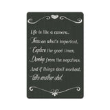 Life Is Like A Camera Vintage Sign Metal Sign