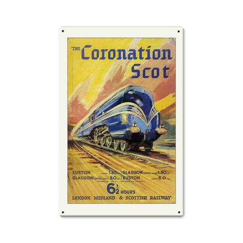 The Coronation Satin Vintage Sign Metal Sign