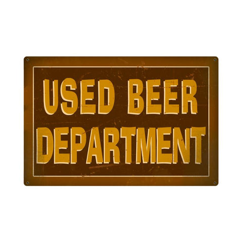 USed-Beer-Dept.-Vintage-Sign-Metal-Sign