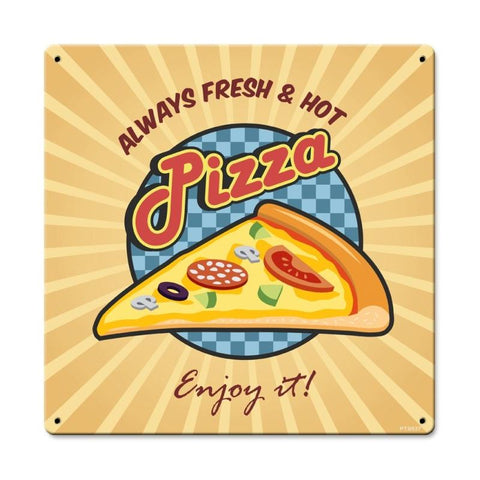 Pizza Vintage Sign Metal Sign