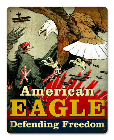 American Eagle Vintage Sign Metal Sign