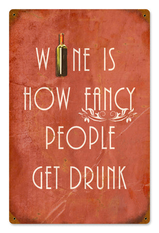 Wine Fancy Vintage Sign Metal Sign