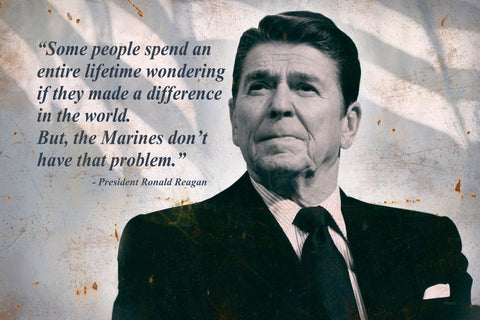 Ronald Regan Quote Metal Sign