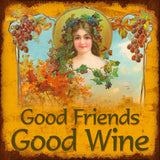 Good Friends Vintage Sign Metal Sign